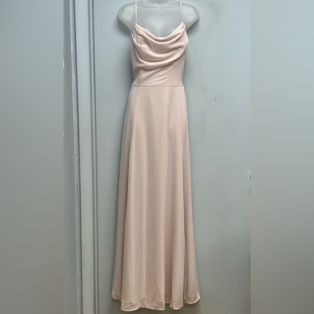 Celebrate DB Studio Dusty Pink Cowl Neck Maxi Dress – Size 12